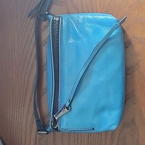Hobo Small Crossbody - Blue with Gunmetal Black Hardware